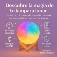 Lámpara Lunar – La Luna de los Sueños