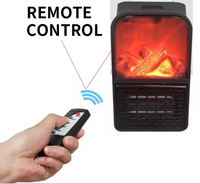 Calefactor Eléctrico Portátil Enchufable 1000W 110-220V con Mando a Distancia – Calor Instantáneo y Seguro